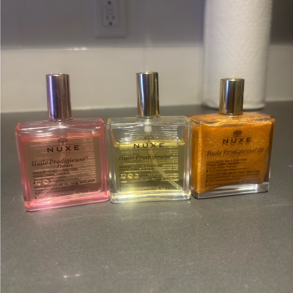 NUXE Huile Prodigieuse Trio - Pink, Yellow, Gold
